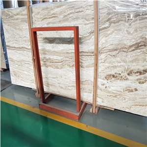 Light Brown Wood Marble Slab
