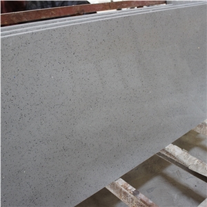 Light Grey Mirror Sparkle Quartz Countertops