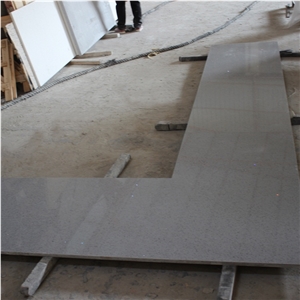 Light Grey Mirror Sparkle Quartz Countertops