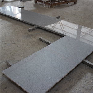 Light Grey Mirror Sparkle Quartz Countertops