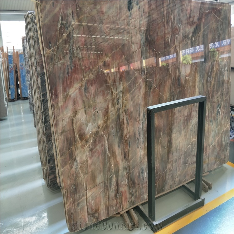 Louis Red Marble Slab