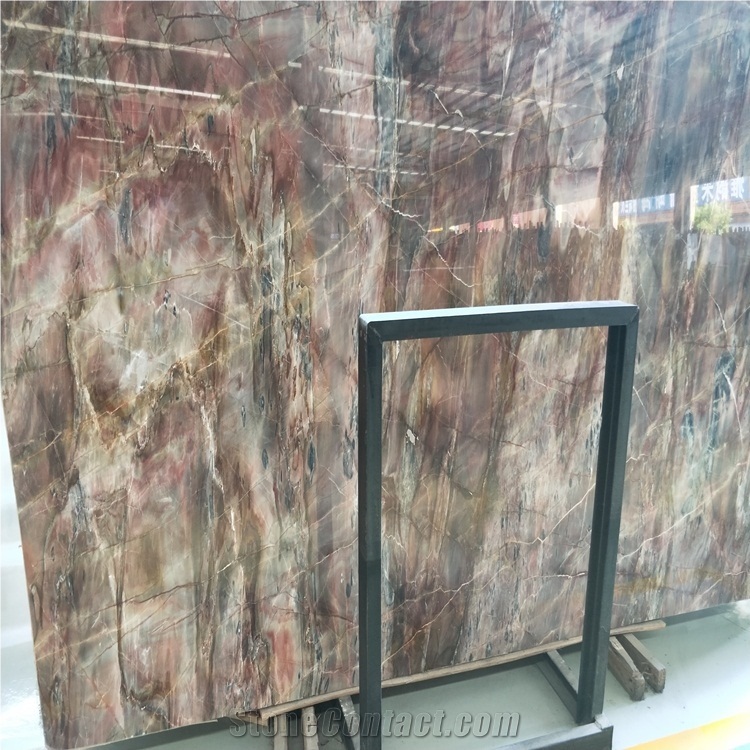 Louis Red Marble Slab