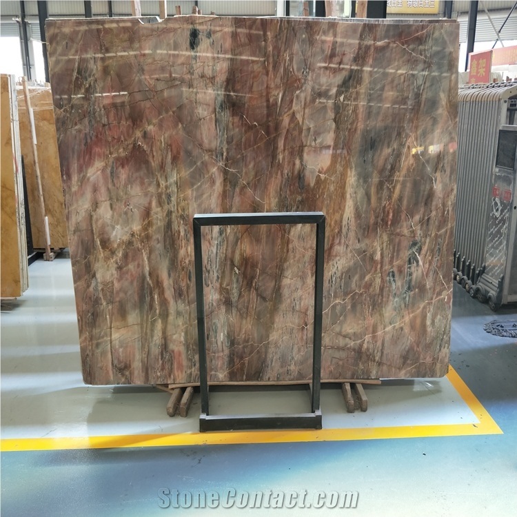 Louis Red Marble Slab