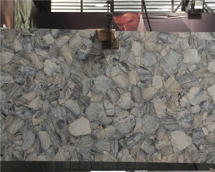 Luxury Stone Grey Wood Slab