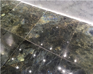 Madagascar Labradorite Blue Granite Flooring Tiles