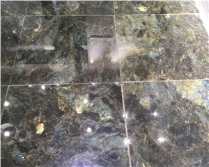 Madagascar Labradorite Blue Granite Flooring Tiles