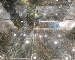Madagascar Labradorite Blue Granite Flooring Tiles