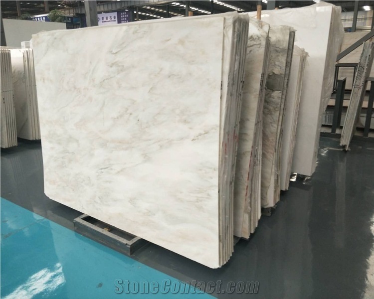 Maya White Marble Slab