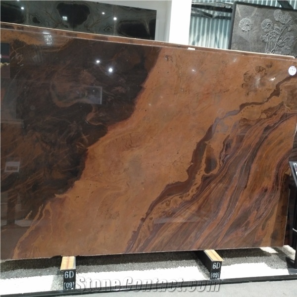 Mirage Red Quartzite Slab