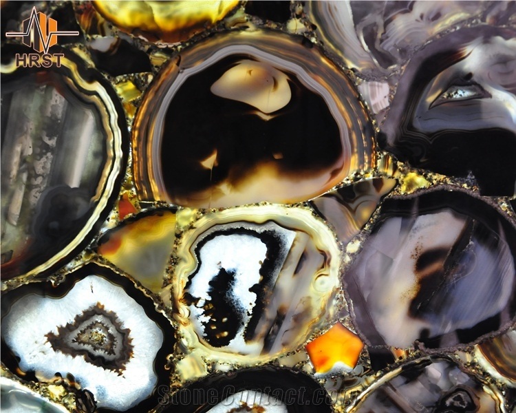 Multicolor Agate Stone Wall Panels Tiles