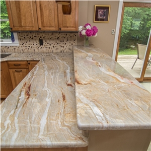 Nacarado Quartzite Prefab Kitchen Countertops Nacarado Quartzite Prefab Kitchen Countertops