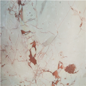 Natural Euphorbia Mili Marble with Red Veins