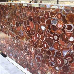 Natural Gemstone Red Agate Slab Stone