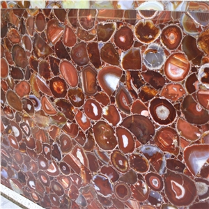 Natural Gemstone Red Agate Slab Stone