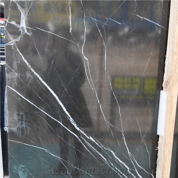 Natural Iran Pietra Gray Marble Slab
