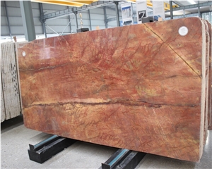 Natural Polished High Quality Rosso Damasco Marble