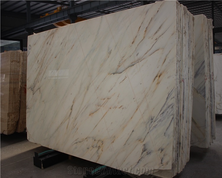 Natural Polished Paonazzo White Marble Slab