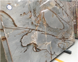Natural Quartzite Blue Roma Quartzite Slabs