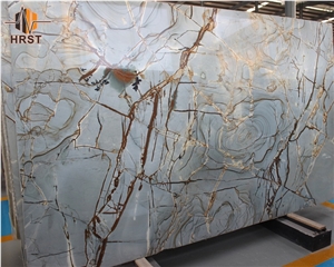 Natural Quartzite Blue Roma Quartzite Slabs