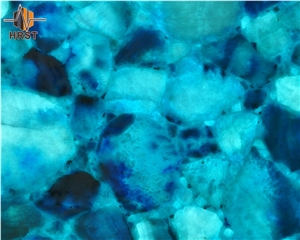 Natural Stone Backlit 2440x1220 Crystal Blue Slab