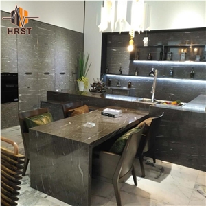 Natural Stone Brazil Brown Silk Granite Countertop