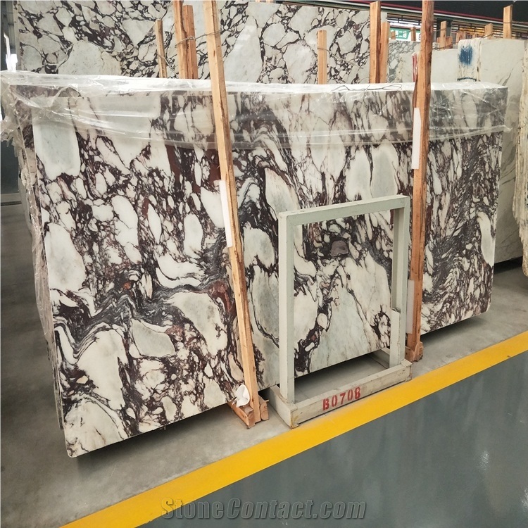 Natural White Marble with Purple Vein Marble Price