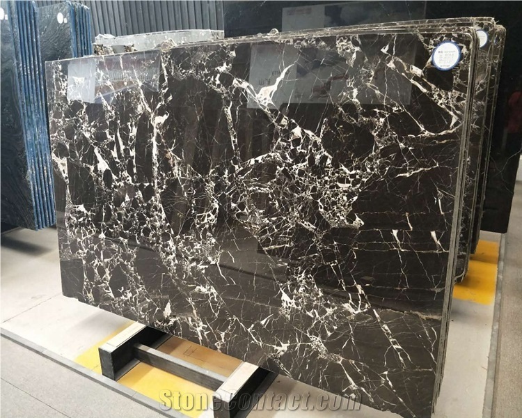 Nero Crystal Marble Slab