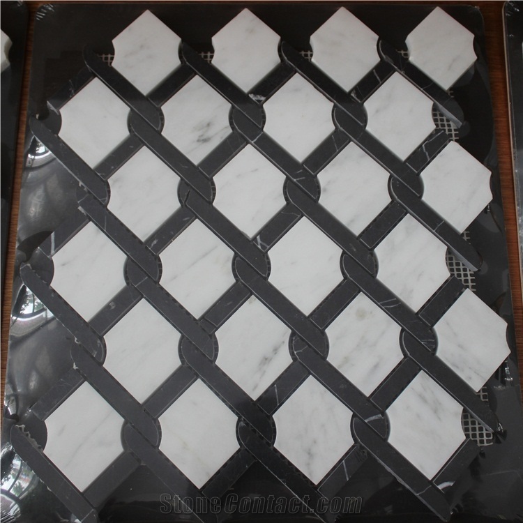 Nero Marquina Marble Mosaic