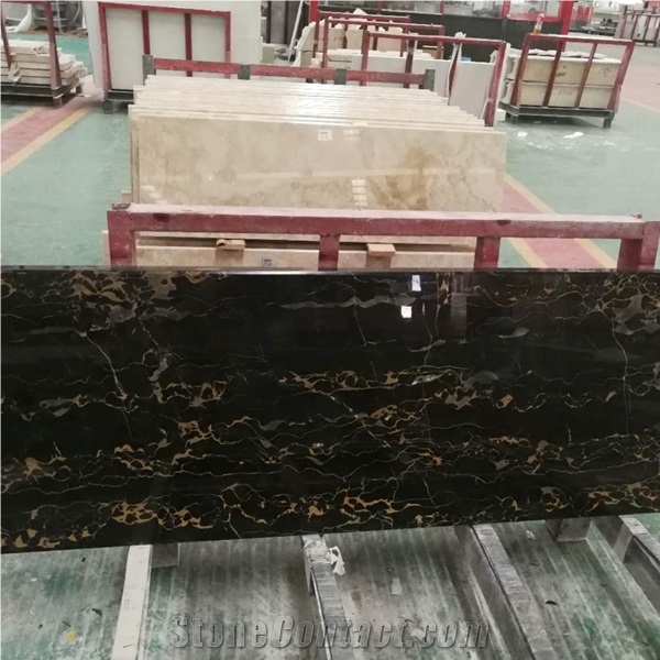 Nero Portoro Vena Larga Marble