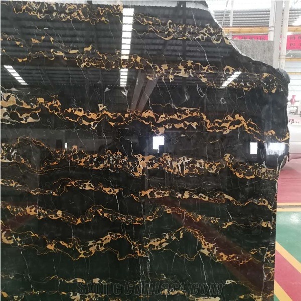 Nero Portoro Vena Larga Marble