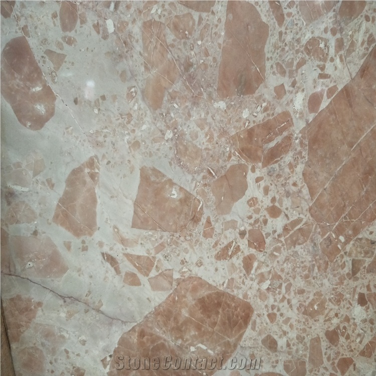 Orange Red Compress Marble Wall Tile Price
