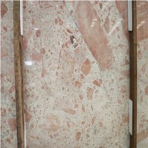 Orange Red Compress Marble Wall Tile Price