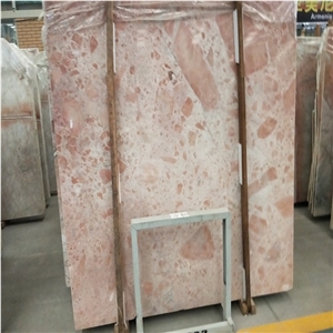 Orange Red Compress Marble Wall Tile Price