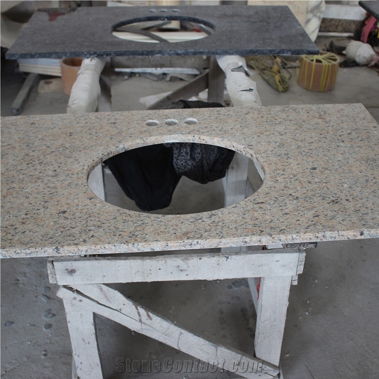 Oriental Gold Granite Bathroom Vanity Tops