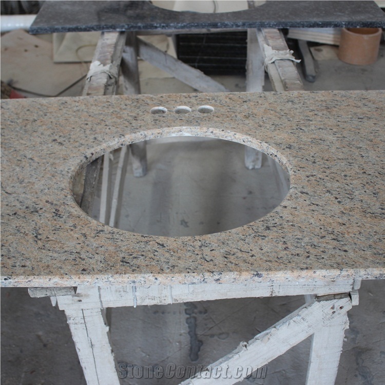 Oriental Gold Granite Bathroom Vanity Tops
