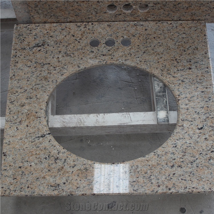 Oriental Gold Granite Bathroom Vanity Tops