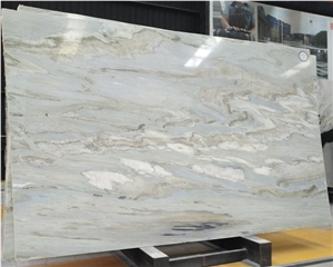 Polished Agate Stone White Ming Green Onyx