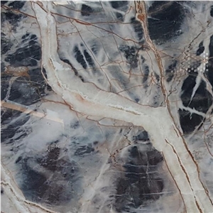 Polished Jungle Black Marble Slab