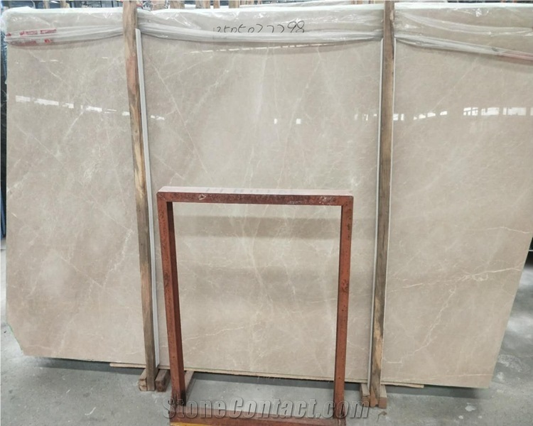 Polished Lisa Beige Marble Slab
