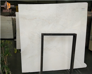 Polished Mystery/Bianco Rhino White Marble Slab