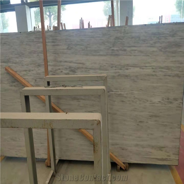 Polished White Sivec Cd Marble Slab