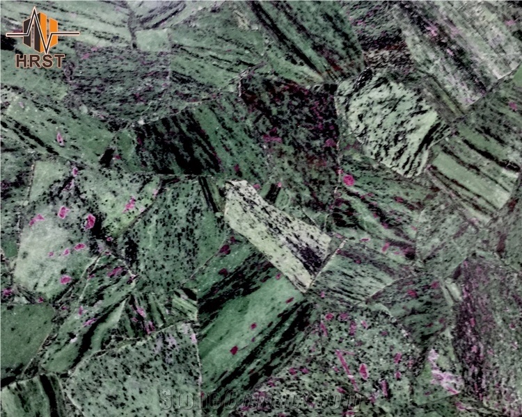 Precious Stone Green Emerald Translucent Slab