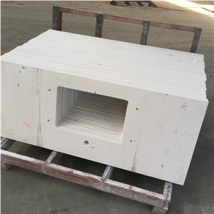 Pure White Quartz Bath Tops