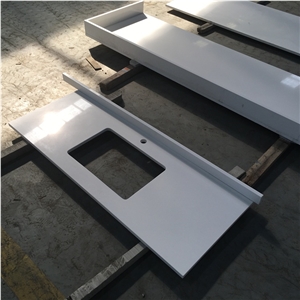 Pure White Quartz Bath Tops