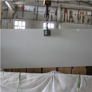 Pure White Quartz Kitchen Countertops