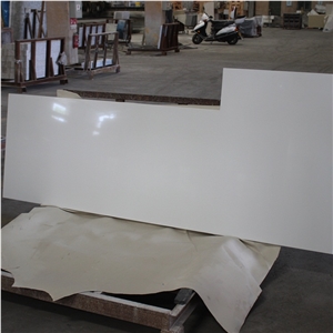 Pure White Quartz Kitchen Countertops