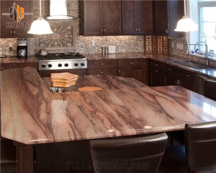 Red Colinas Granite Kitchen Countertop