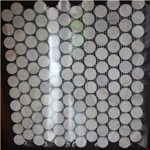 Round Shape Calacatta Gold Marble Mosaic Round Shape Calacatta Gold Marble Mosaic