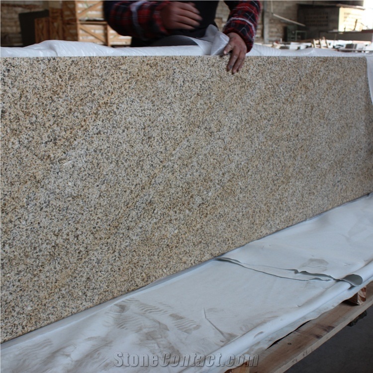 Rusty Yellow Granite Kitchen Countertops