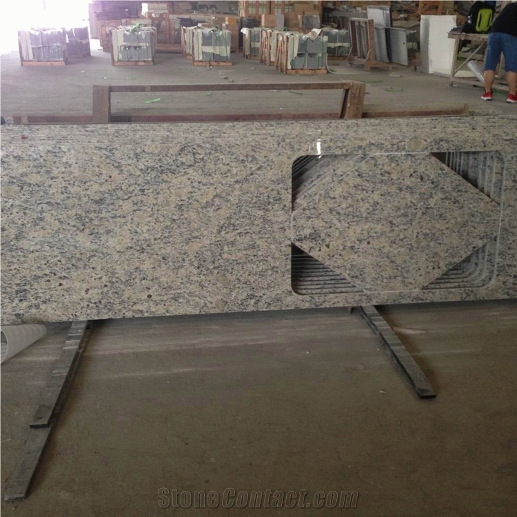 Santa Cecilia Light Granite Kitchen Counter Tops